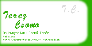 terez csomo business card