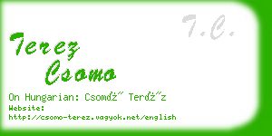 terez csomo business card